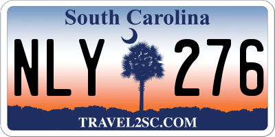 SC license plate NLY276
