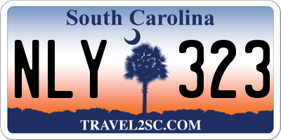 SC license plate NLY323