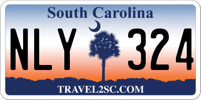 SC license plate NLY324
