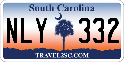 SC license plate NLY332