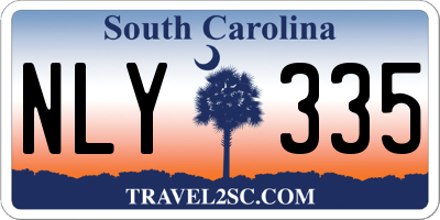 SC license plate NLY335