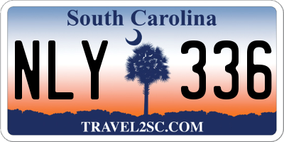 SC license plate NLY336