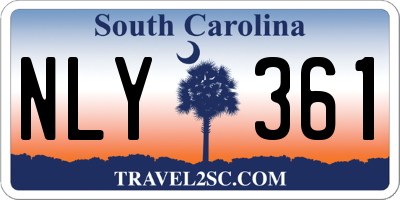 SC license plate NLY361