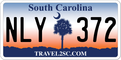 SC license plate NLY372