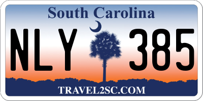 SC license plate NLY385