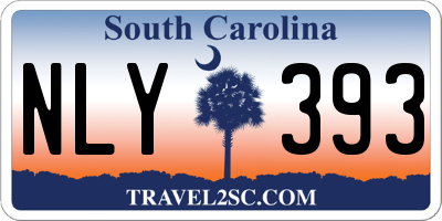 SC license plate NLY393