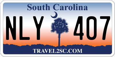 SC license plate NLY407
