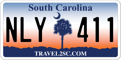 SC license plate NLY411