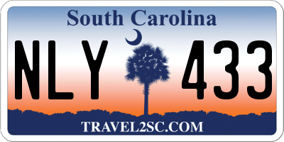 SC license plate NLY433