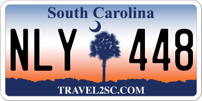 SC license plate NLY448