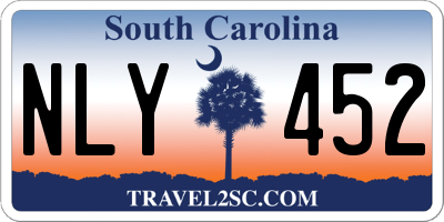 SC license plate NLY452