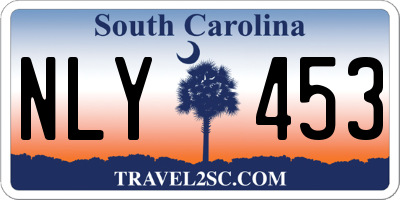 SC license plate NLY453