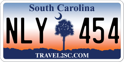 SC license plate NLY454