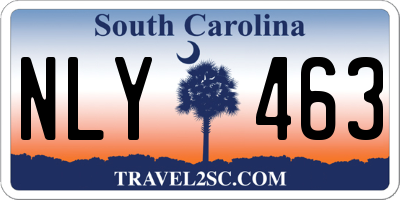 SC license plate NLY463