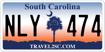 SC license plate NLY474