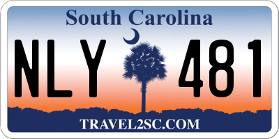 SC license plate NLY481