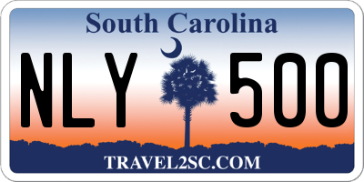 SC license plate NLY500