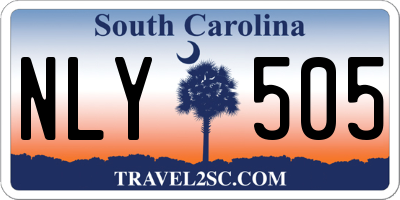 SC license plate NLY505