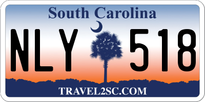 SC license plate NLY518