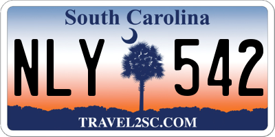 SC license plate NLY542