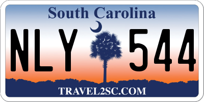 SC license plate NLY544