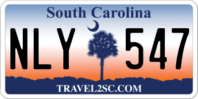 SC license plate NLY547
