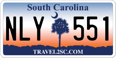 SC license plate NLY551