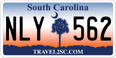 SC license plate NLY562