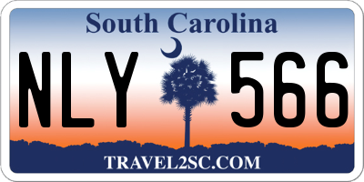 SC license plate NLY566