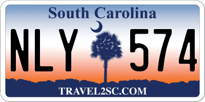 SC license plate NLY574