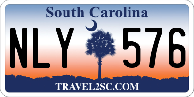 SC license plate NLY576