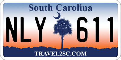SC license plate NLY611