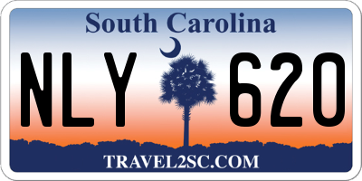 SC license plate NLY620