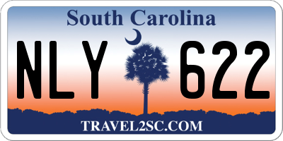 SC license plate NLY622