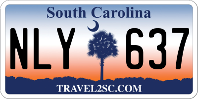 SC license plate NLY637