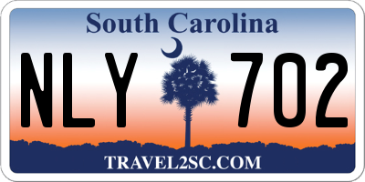 SC license plate NLY702