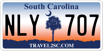 SC license plate NLY707