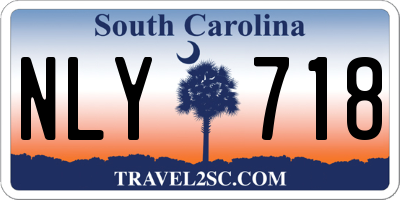 SC license plate NLY718