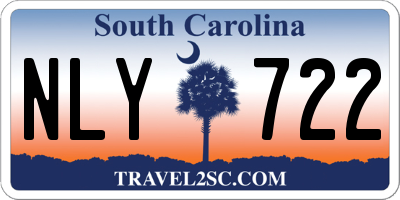 SC license plate NLY722