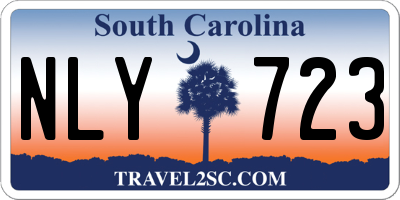 SC license plate NLY723