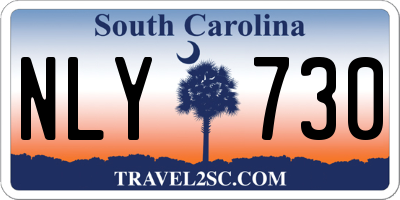 SC license plate NLY730