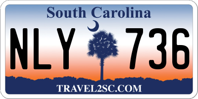 SC license plate NLY736