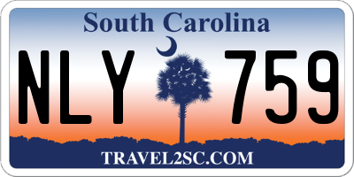 SC license plate NLY759