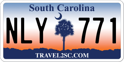 SC license plate NLY771