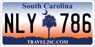 SC license plate NLY786