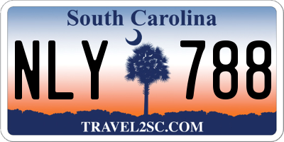 SC license plate NLY788