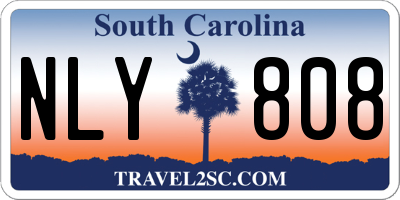 SC license plate NLY808