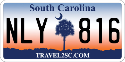 SC license plate NLY816
