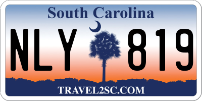 SC license plate NLY819