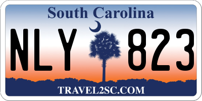 SC license plate NLY823
